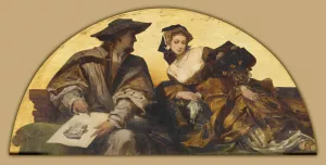 Hans Holbein the Younger by Hans Makart Oil Painting