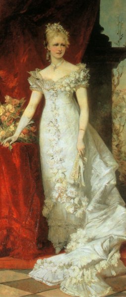 Kronprinzessin Stephanie by Hans Makart Oil Painting