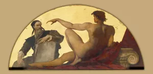 Michelangelo Buonarroti by Hans Makart Oil Painting