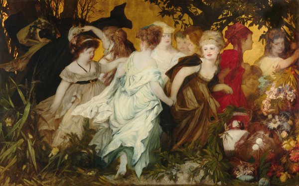 Main Product Photo of Modern Amoretti Painting by Hans Makart