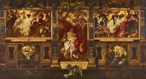 Moderne Amoretten by Hans Makart Oil Painting