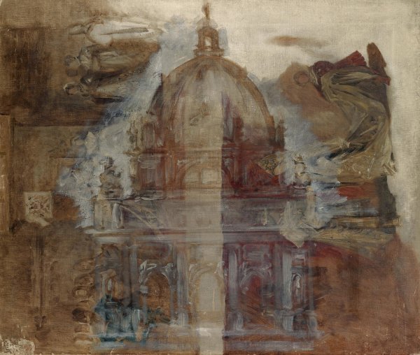 Main Product Photo of Skizze zu einem Dom Painting by Hans Makart