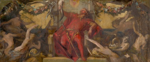 Main Product Photo of Study for the Decorative Panel Painting by Hans Makart