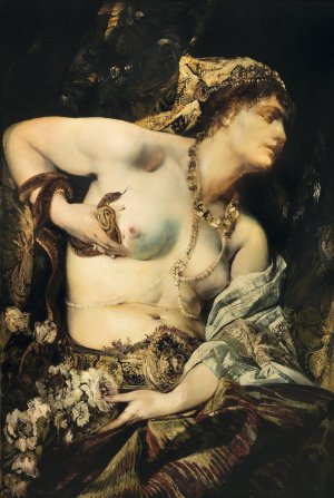 The Death Of Cleopatra by Hans Makart Oil Painting