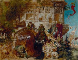 The Hunting Castle by Hans Makart Oil Painting