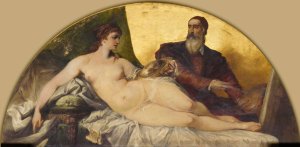 Titian by Hans Makart Oil Painting