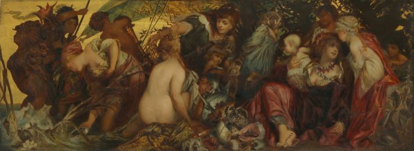 Main Product Photo of Treasures of the Sea  Painting by Hans Makart