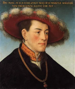 Portrait of Moritz Welzer von Eberstein by Hans Maler Oil Painting