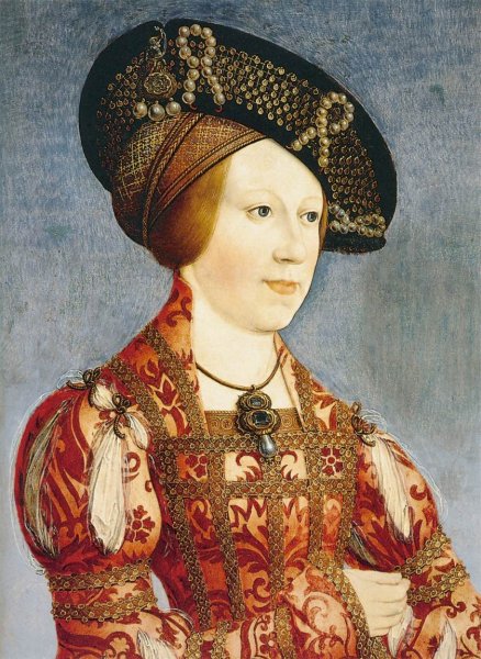 Queen Anne of Hungary and Bohemia by Hans Maler - Hand-Painted Oil Painting Reproduction