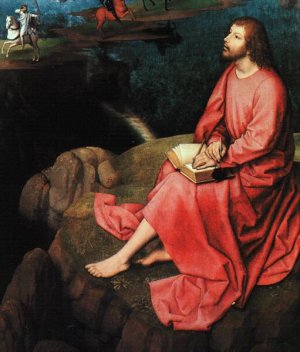 The Triptych of the Mystical Marriage of Saint Catherine, Lower Half of Right Wing Oil painting by Hans Memling