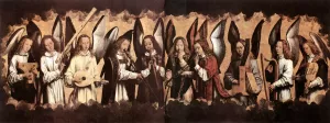 Angel Musicians Oil painting by Hans Memling