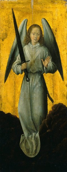 Angel with a Sword by Hans Memling Oil Painting