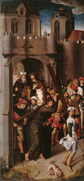 Main Product Photo of Carrying the Cross Painting by Hans Memling