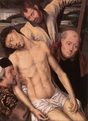 Deposition Left Wing of a Diptych by Hans Memling Oil Painting