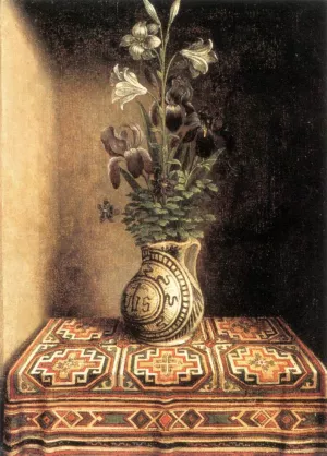 Flower Still-life by Hans Memling - Oil Painting Reproduction