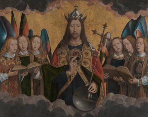 God the Father with Singing Angels by Hans Memling Oil Painting