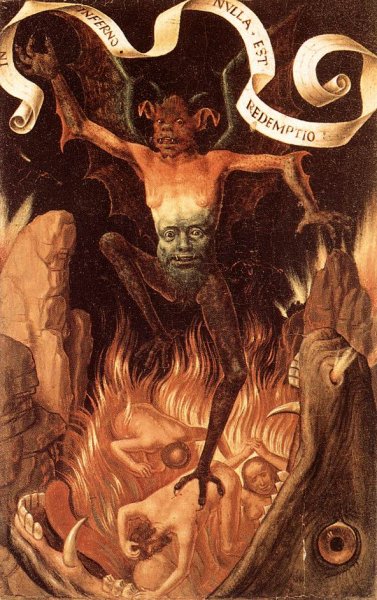 Main Product Photo of Hell Painting by Hans Memling