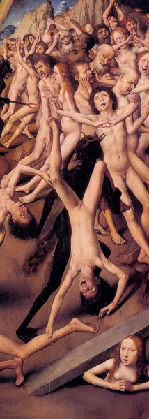 Last Judgment Triptych Detail Oil painting by Hans Memling
