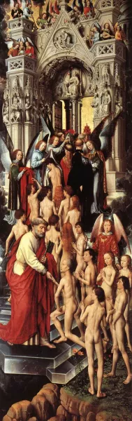 Last Judgment Triptych Left Wing painting by Hans Memling