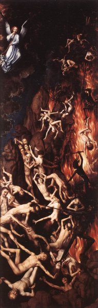 Last Judgment Triptych Right Wing Oil painting by Hans Memling