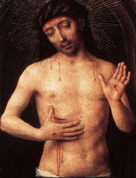 Main Product Photo of Man of Sorrows Painting by Hans Memling