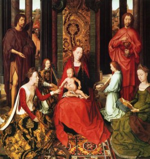 Marriage of St. Catherine Oil painting by Hans Memling