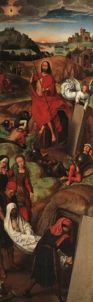 Passion Greverade Altarpiece Right Wing by Hans Memling - Oil Painting Reproduction
