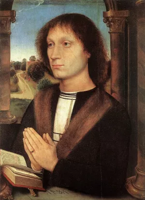 Portinari Triptych Right Wing Oil painting by Hans Memling