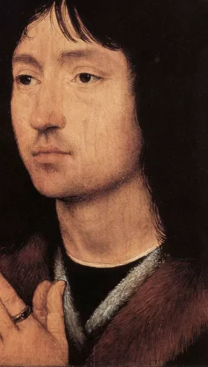 Portrait of a Young Man at Prayer by Hans Memling Oil Painting