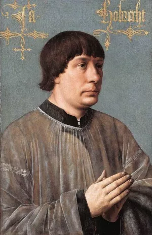 Portrait of Jacob Obrecht by Hans Memling Oil Painting