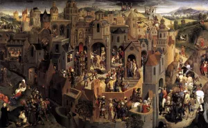 Scenes from the Passion of Christ by Hans Memling Oil Painting