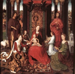 St John Altarpiece Central Panel Oil painting by Hans Memling