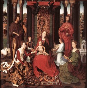 St John Altarpiece Central Panel Oil painting by Hans Memling