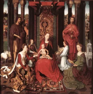 St John Altarpiece Central Panel Oil painting by Hans Memling