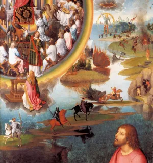 St John Altarpiece Detail by Hans Memling Oil Painting