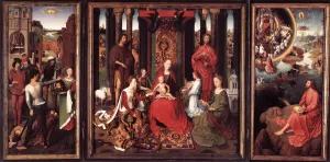 St John Altarpiece by Hans Memling - Oil Painting Reproduction