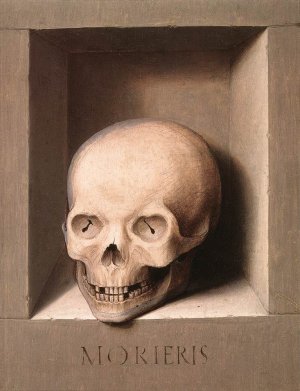 St John and Veronica Diptych Reverse of the Left Wing Oil painting by Hans Memling