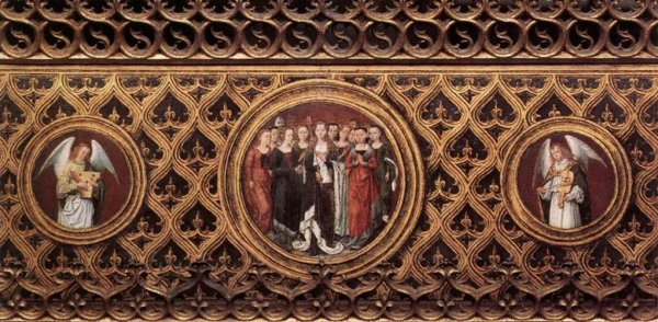 St Ursula Shrine: Medallions by Hans Memling - Hand-Painted Oil Painting Reproduction