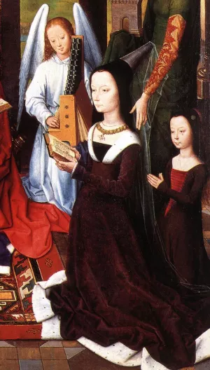 The Donne Triptych Detail by Hans Memling Oil Painting
