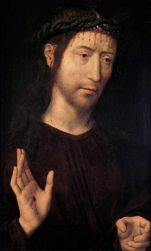 The Man of Sorrows by Hans Memling Oil Painting