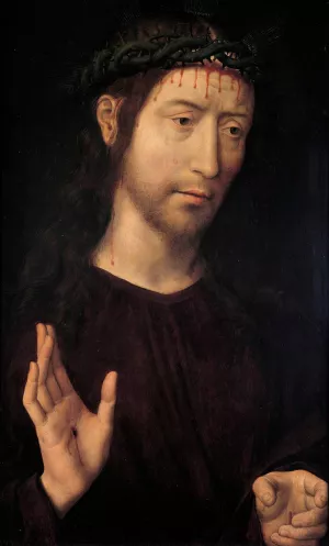The Man of Sorrows by Hans Memling Oil Painting