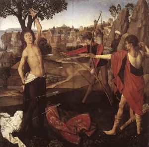 The Martyrdom of St Sebastian painting by Hans Memling