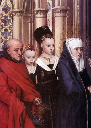 The Presentation in the Temple Detail by Hans Memling - Oil Painting Reproduction