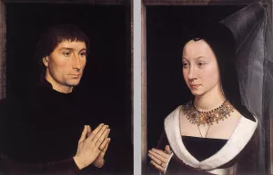 Tommaso Portinari and His Wife Oil painting by Hans Memling