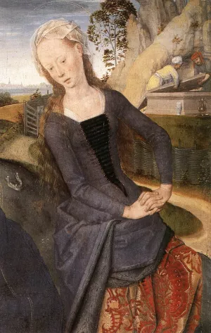 Triptych of Adriaan Reins Detail by Hans Memling Oil Painting