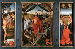 Triptych of the Resurrection by Hans Memling - Oil Painting Reproduction