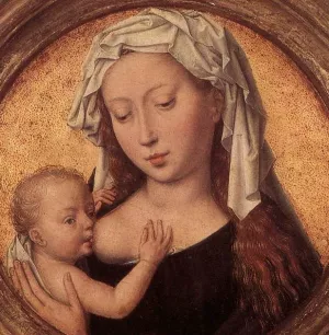 Virgin Suckling the Child by Hans Memling Oil Painting