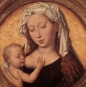 Virgin Suckling the Child Oil painting by Hans Memling