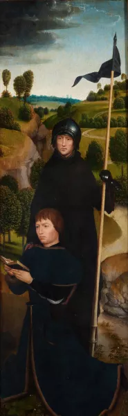 Young Man at Prayer with St. William of Maleval by Hans Memling Oil Painting