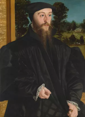 A Member of the Froschl Family by Hans Mielich Oil Painting